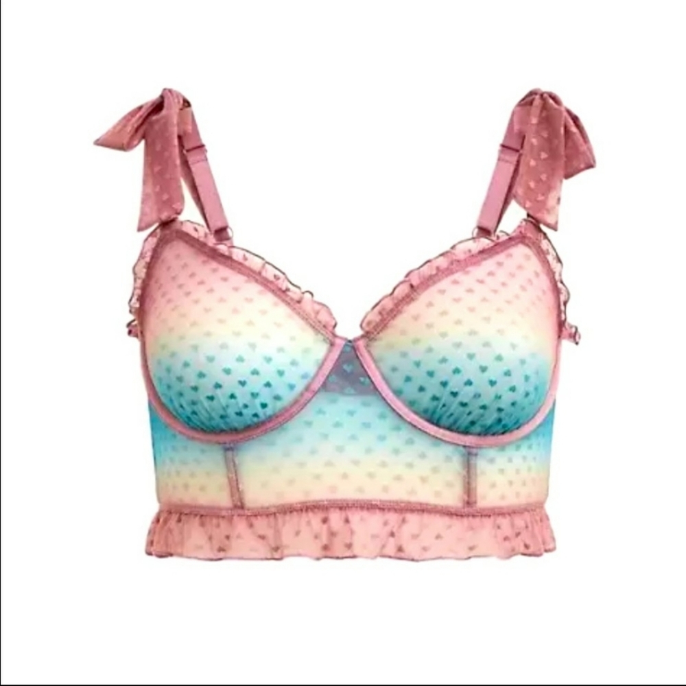 Torrid Ombre Ruffle Longline Bra